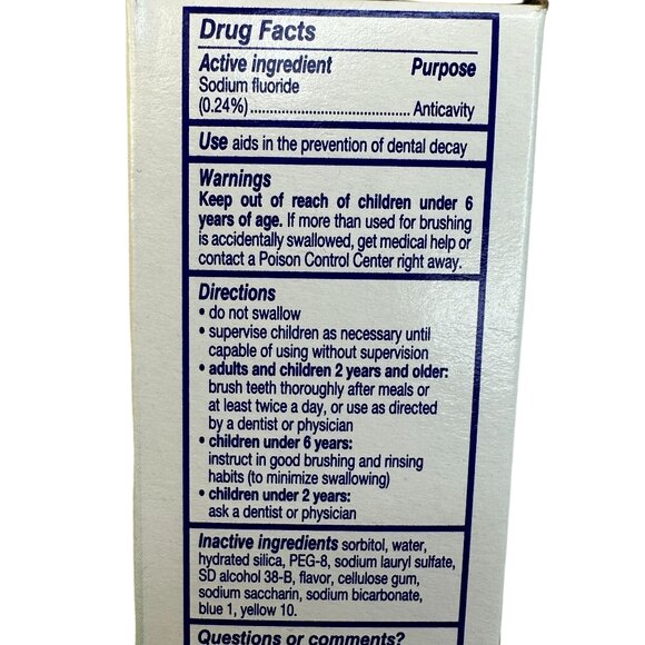 Aim Multi-Benefit Gel Toothpaste 4.5 Oz 5 Pack Whitening Fresh Mint Made in USA - Picture 12 of 13